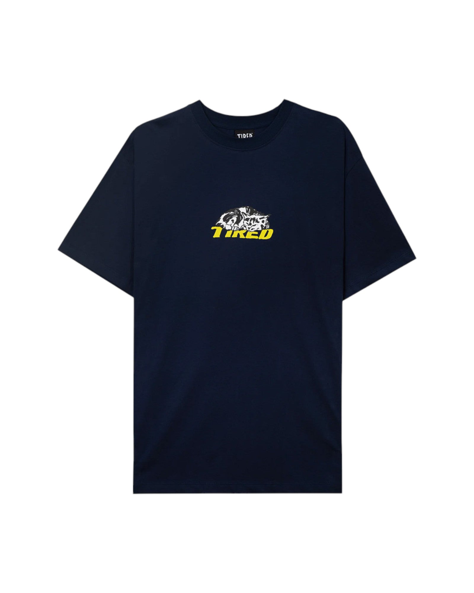 Tired Skateboards 'Cat Nap' T-Shirt (Navy)