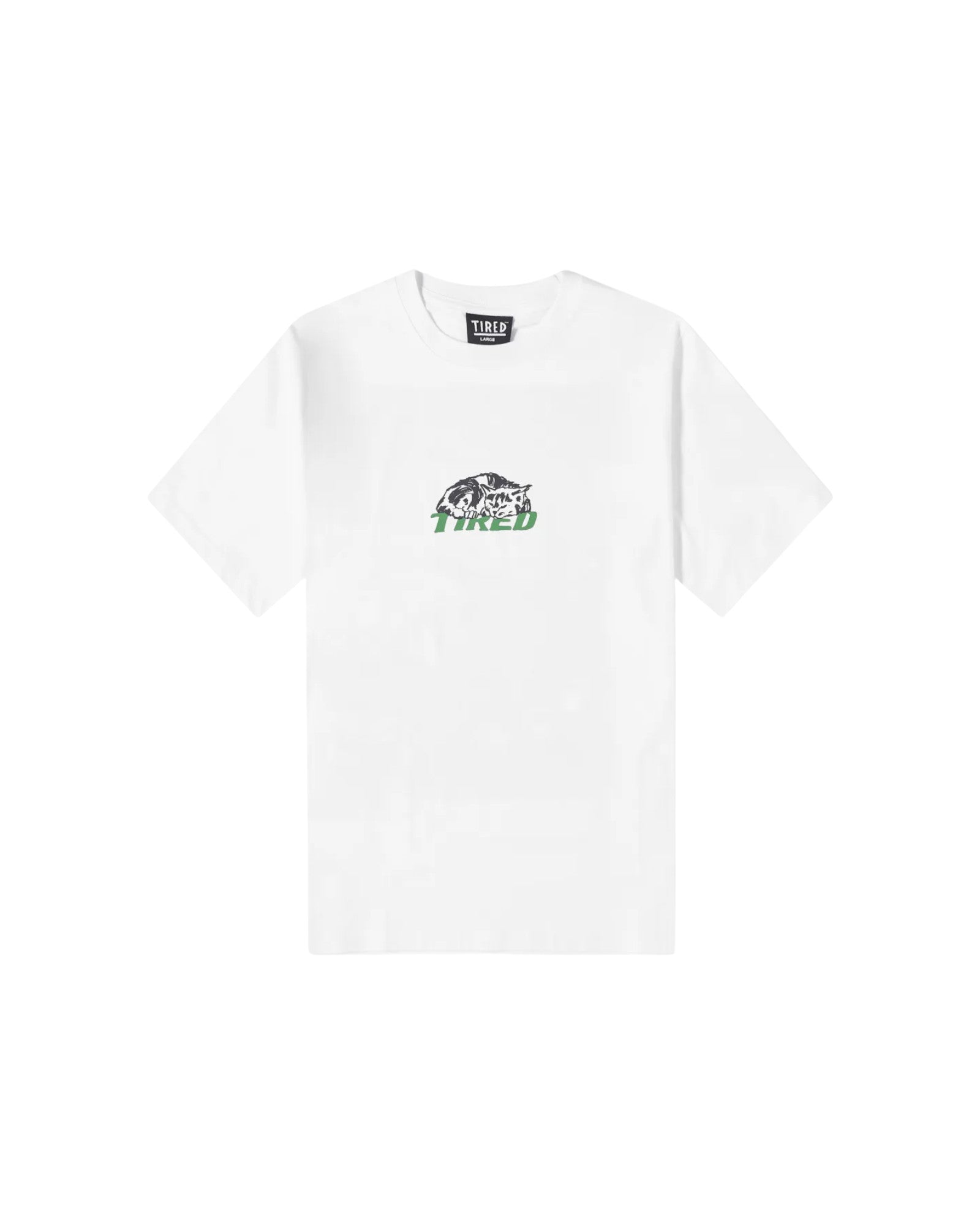 Tired Skateboards 'Cat Nap' T-Shirt (White)