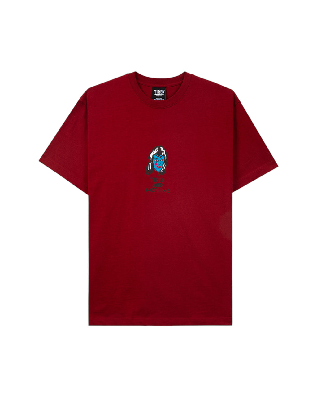 Tired Skateboards 'Ghost' T-Shirt (Cardinal)