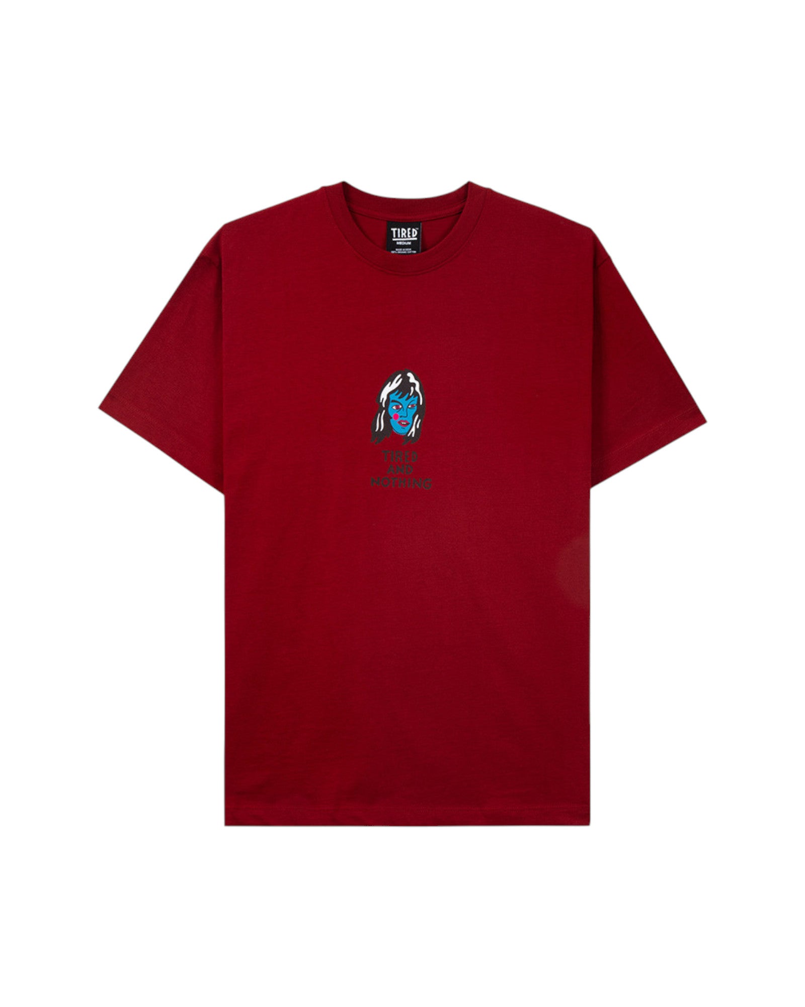 Tired Skateboards 'Ghost' T-Shirt (Cardinal)