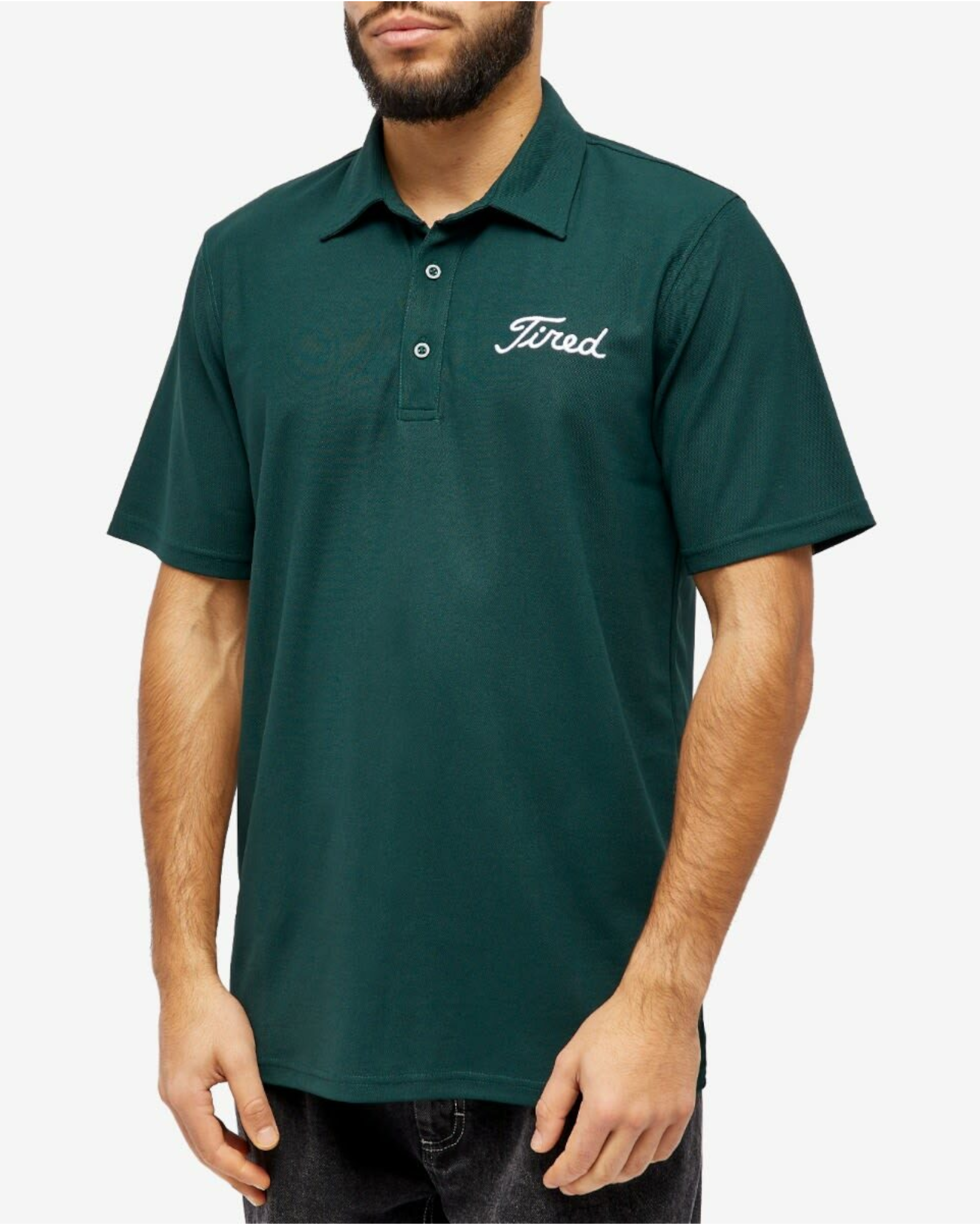 Tired Skateboards 'Golf' Polo (Forest)