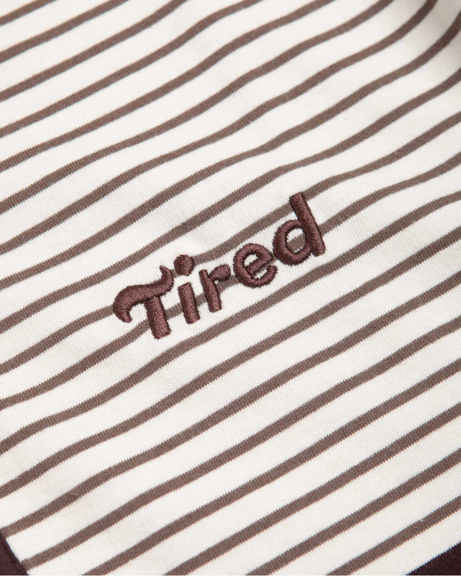 Tired Skateboards 'Summer' Polo (Cream/Brown)