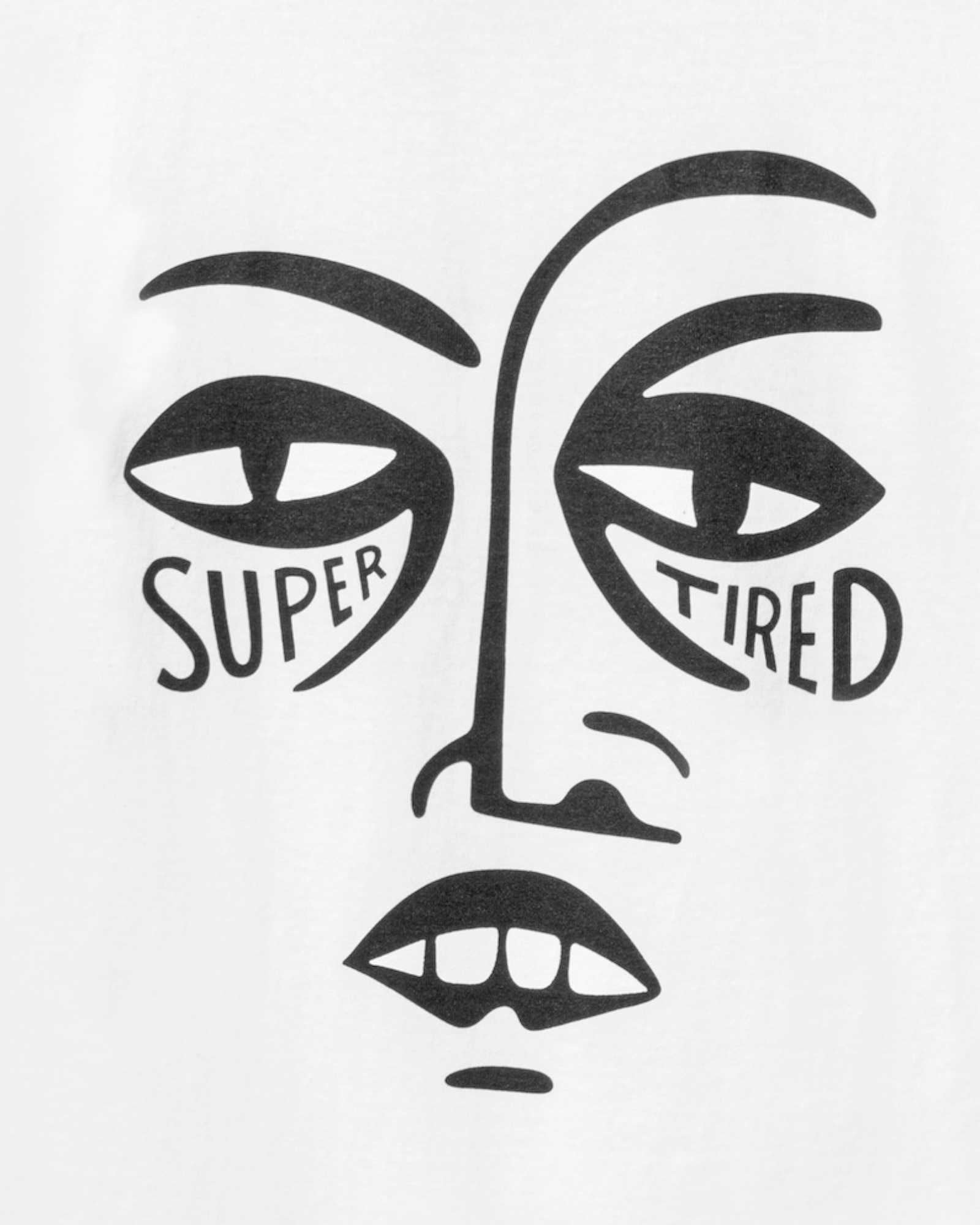 Tired Skateboards 'Super Tired' T-Shirt (White)