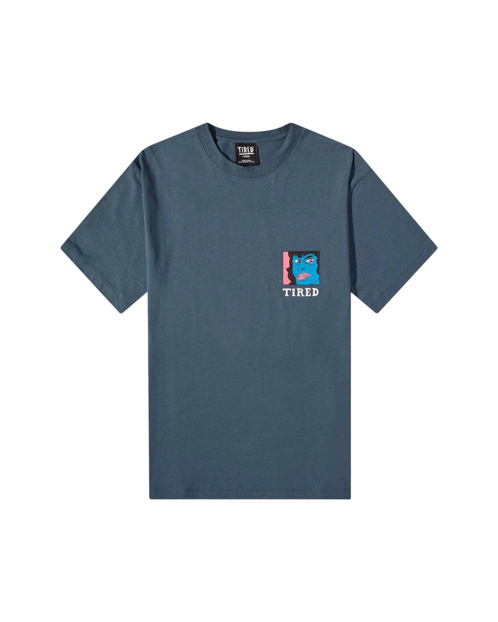 Tired Skateboards 'Thumb Down' T-Shirt (Orion Blue)