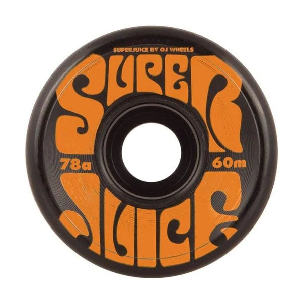 OJ Wheels 60mm (78A) 'Super Juice' Soft Wheels (Black)