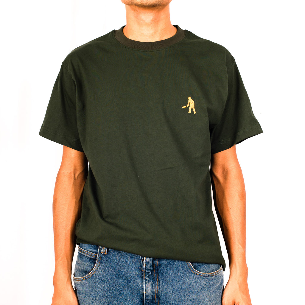 Pass~Port 'Workers Organic Cotton' T-Shirt (Bottle Green)