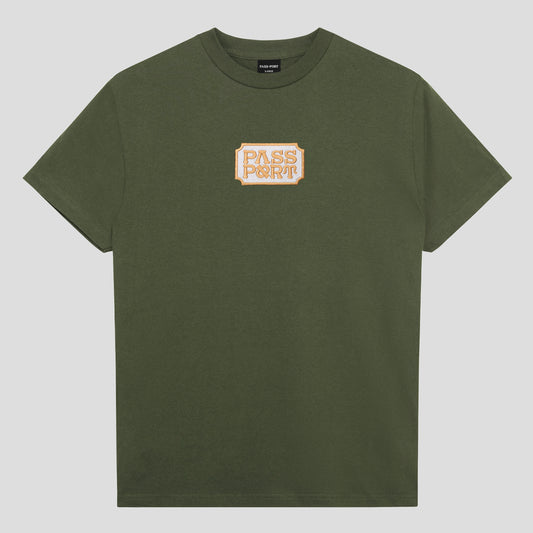 Pass~Port 'Yearbook Logo' T-Shirt (Olive)