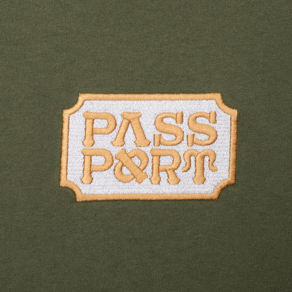 Pass~Port 'Yearbook Logo' T-Shirt (Olive)